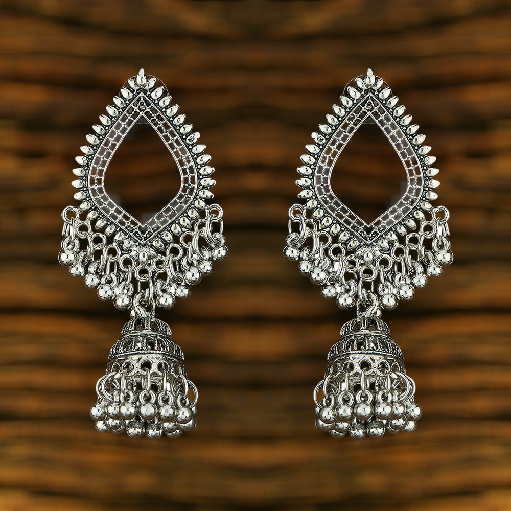 Classic silver plated earrings