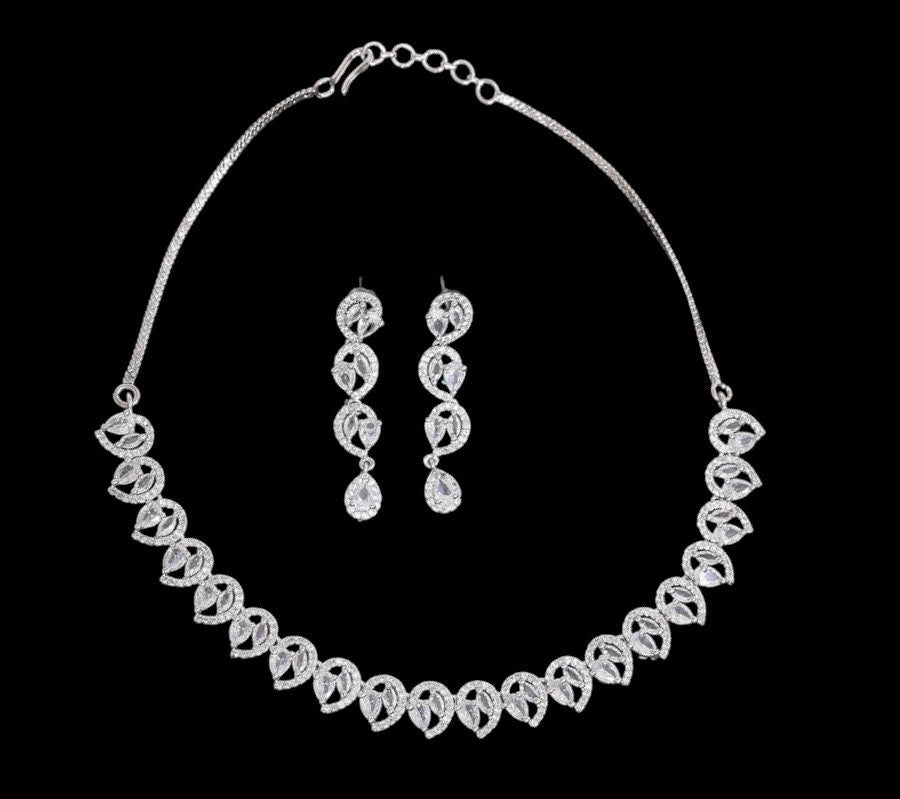 Silver plated Necklace set