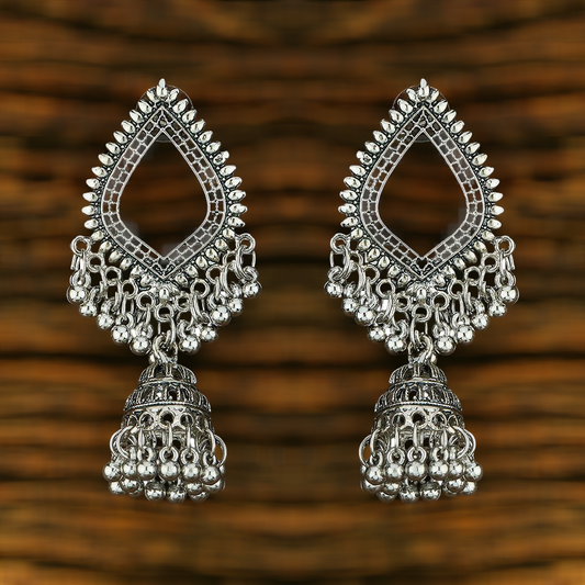 Classic silver plated earrings