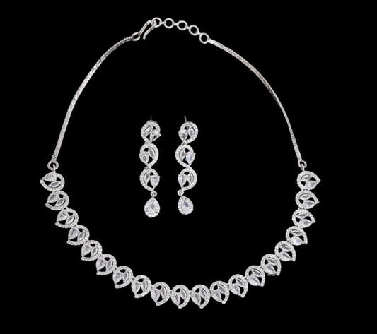 Silver plated Necklace set
