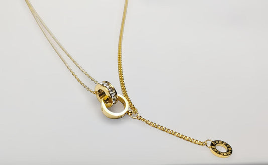 Anti Tarnish Gold Plated Interlocking circles infinity style Western Anklet